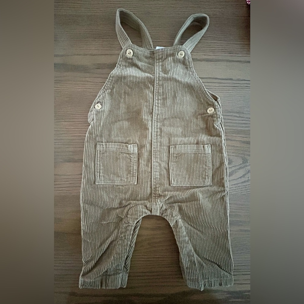 H&M Light Brown Corduroy Overalls 9m